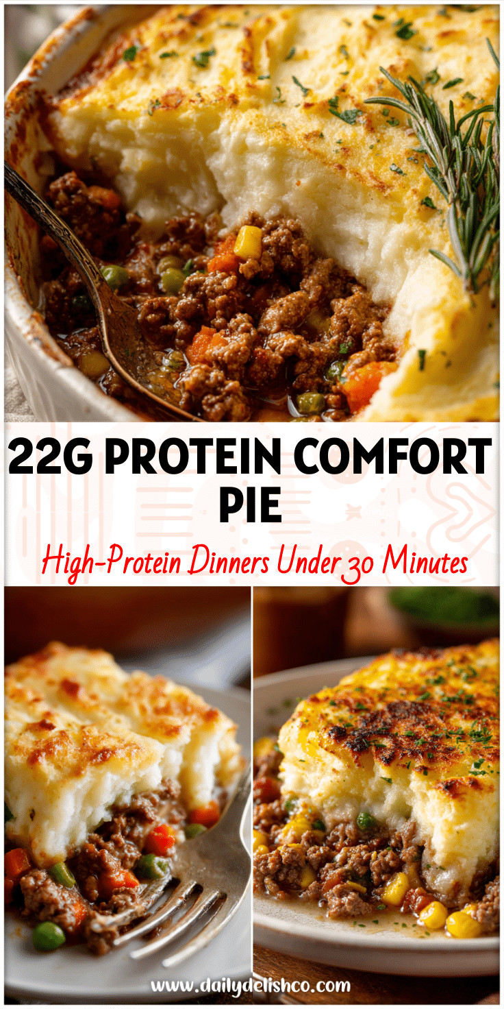 Golden baked Shepherd Pot Pie with seasoned ground beef filling and mashed potato topping in an easy Shepard's Pie Recipe style.